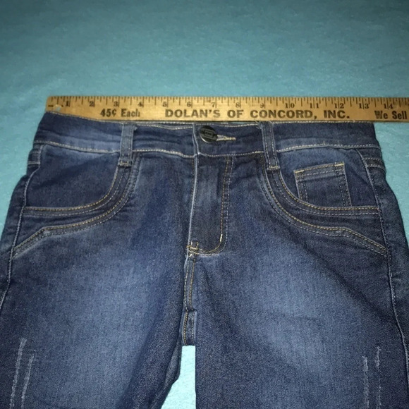 ISMALU distressed jeans blue made in Brazil size 14 - Picture 6 of 7